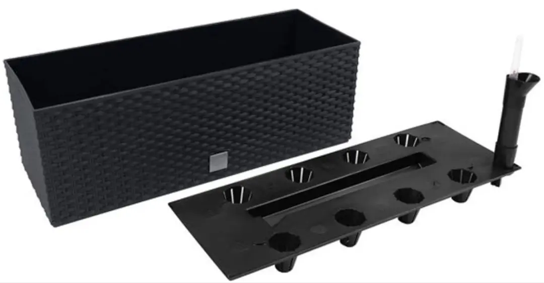 Prosperplast Rato Bloempot 51x19cm - Antraciet - afbeelding 6 van 6