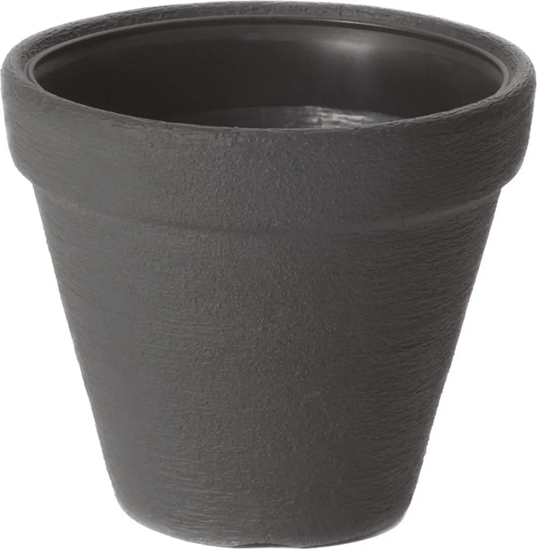 Prosperplast Plantenpot/bloempot Classic Garden - buiten/binnen - kunststof - antraciet - D35 x H36 cm