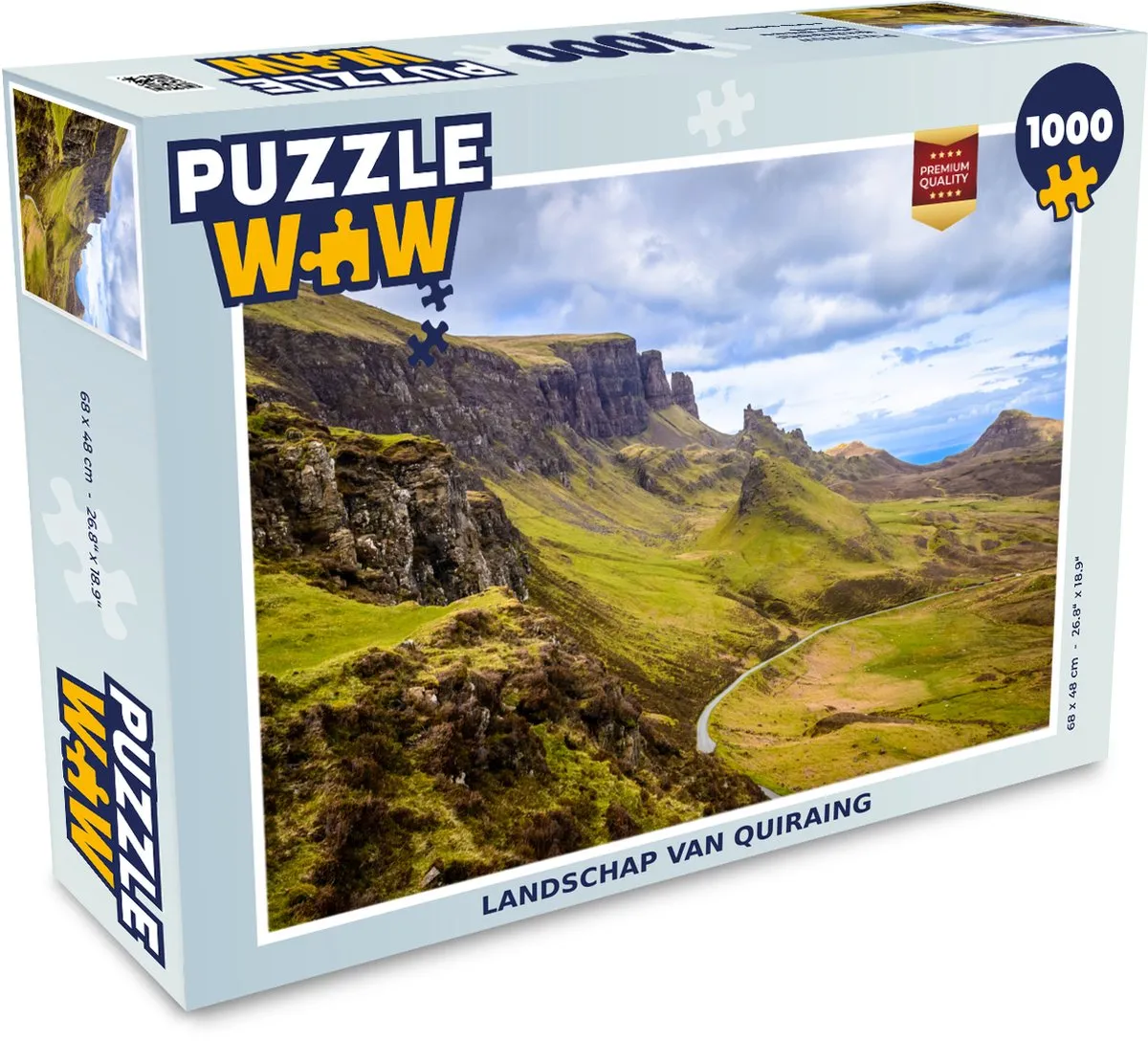 PuzzleWow Landschap van Quiraing Legpuzzel 1000 Stuks