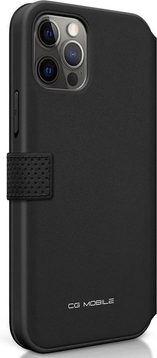 Ferrari iPhone 12 Pro Max Bookcase Hoesje - Effen Zwart