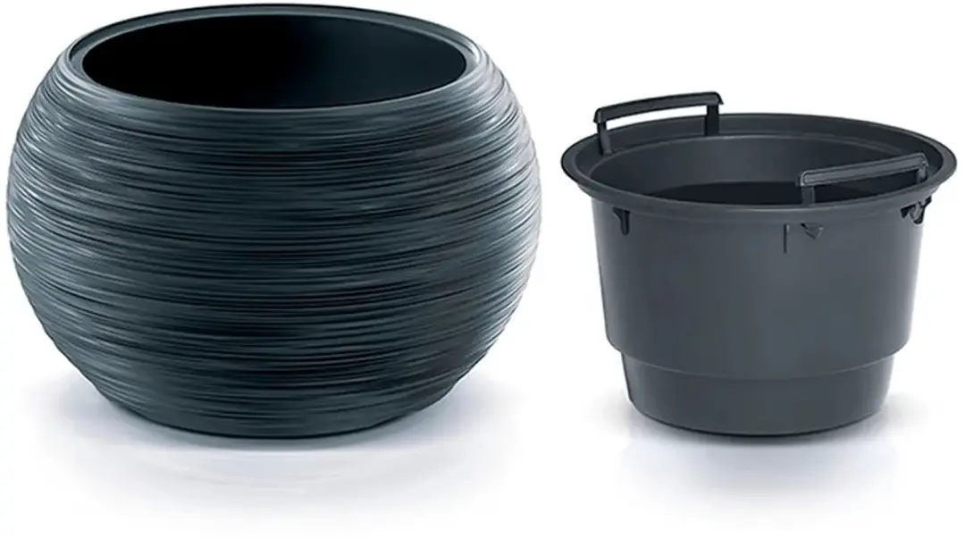Prosperplast Furu Bowl Plantenpot - Wit Ø37,8cm - afbeelding 2 van 5
