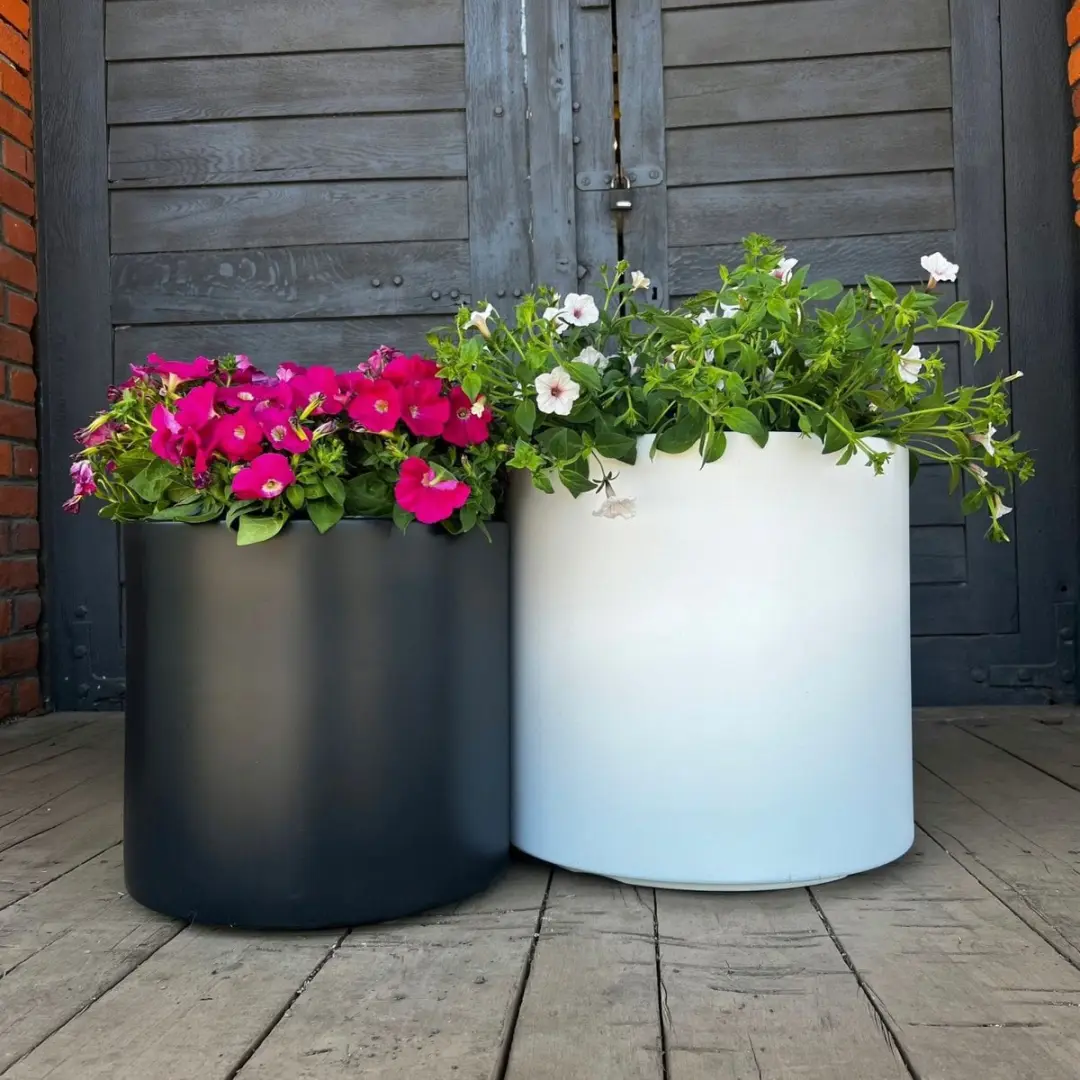 Prosperplast Heos R Slim Bloempot 40cm Wit - afbeelding 2 van 2