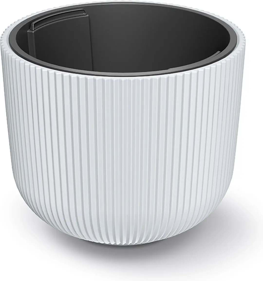Bloempot Rond Milly L 35cm WIT Prosperplast