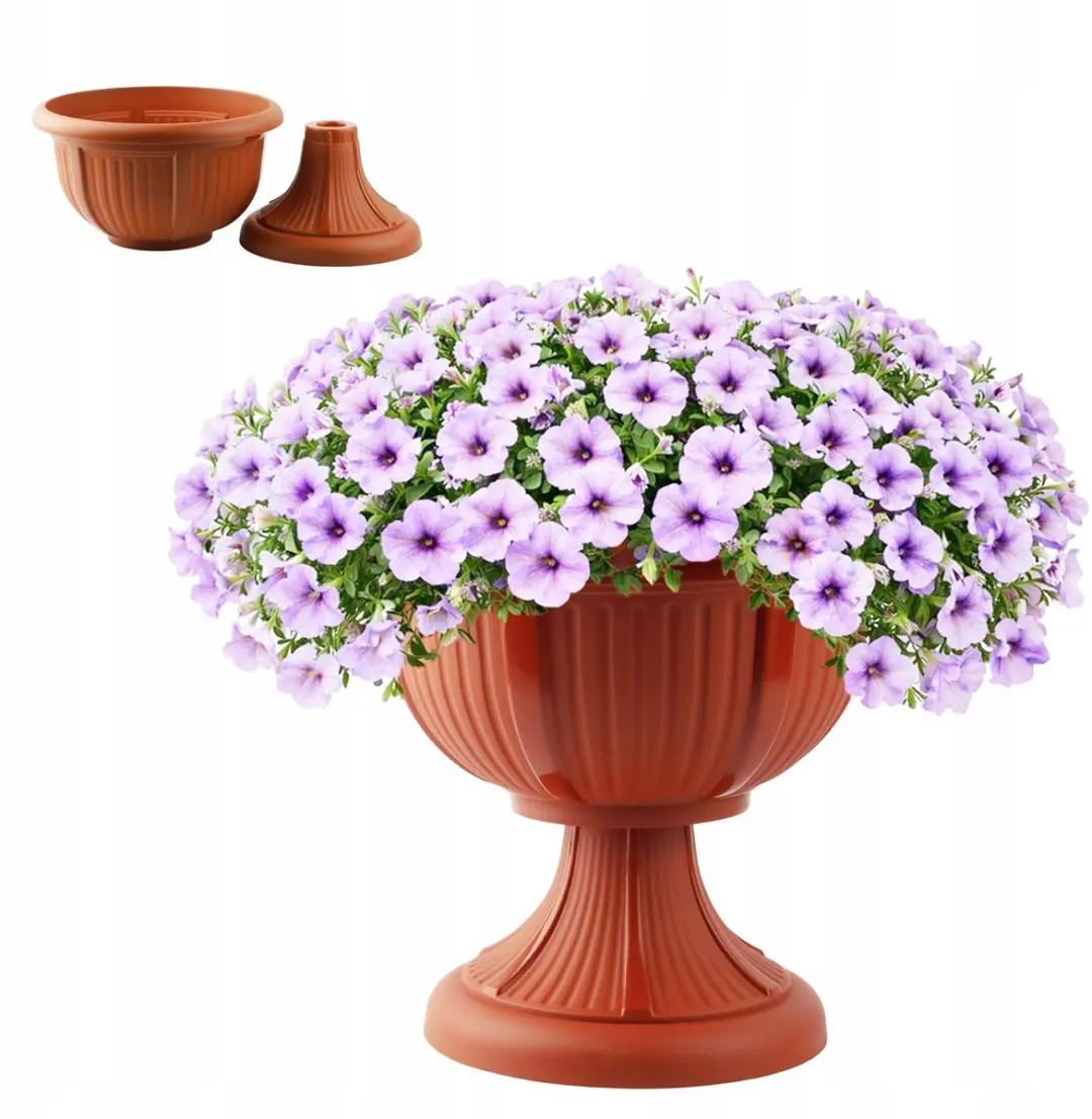 Terracotta Pot met Voet 41cm