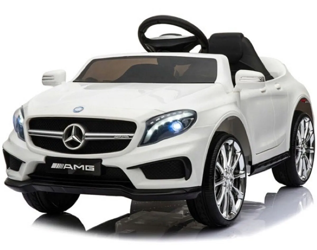 Mercedes-Benz GLA45 AMG Elektrische Kinderauto 12V - Wit