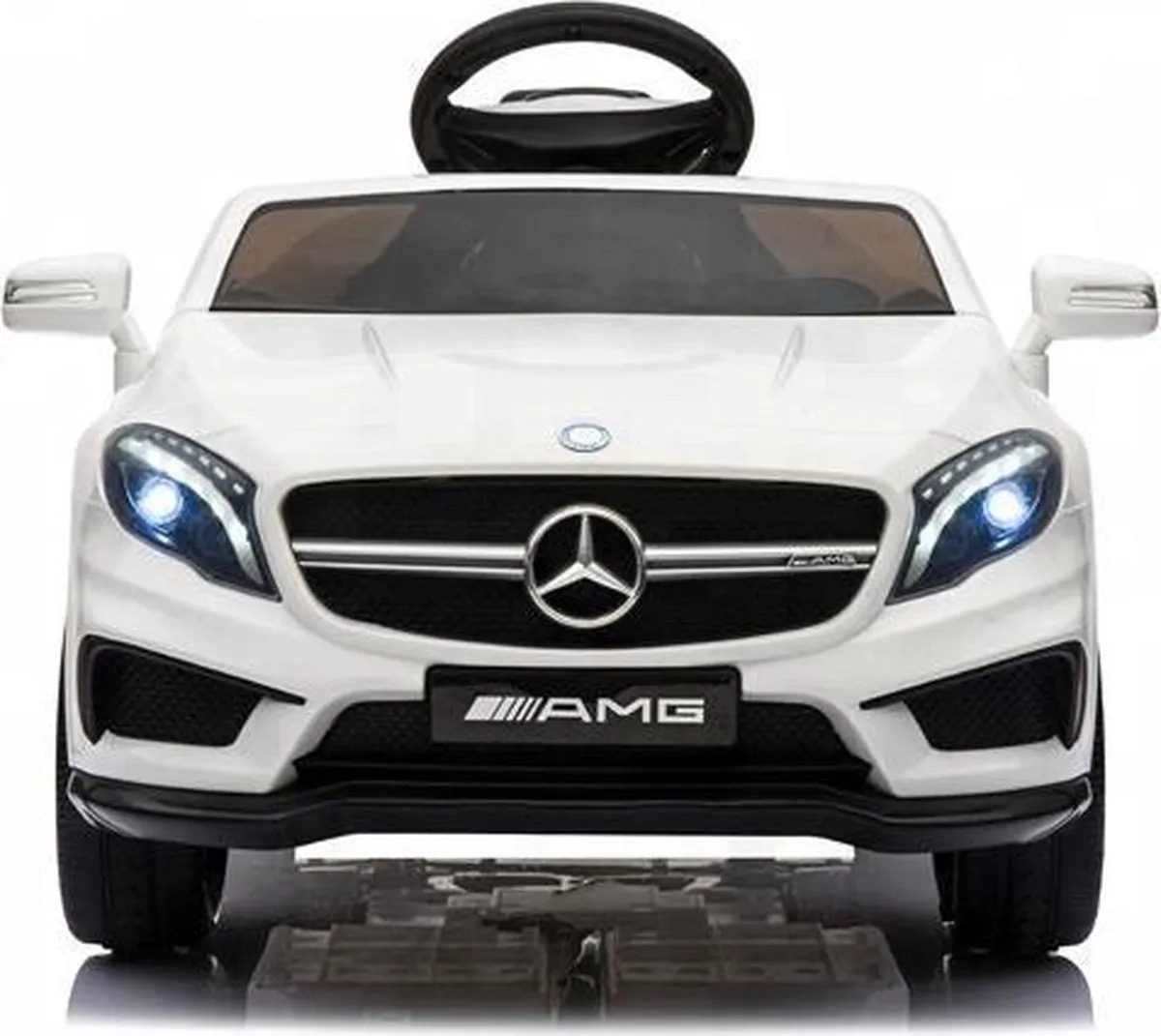 Mercedes-Benz GLA45 AMG Elektrische Kinderauto 12V - Wit