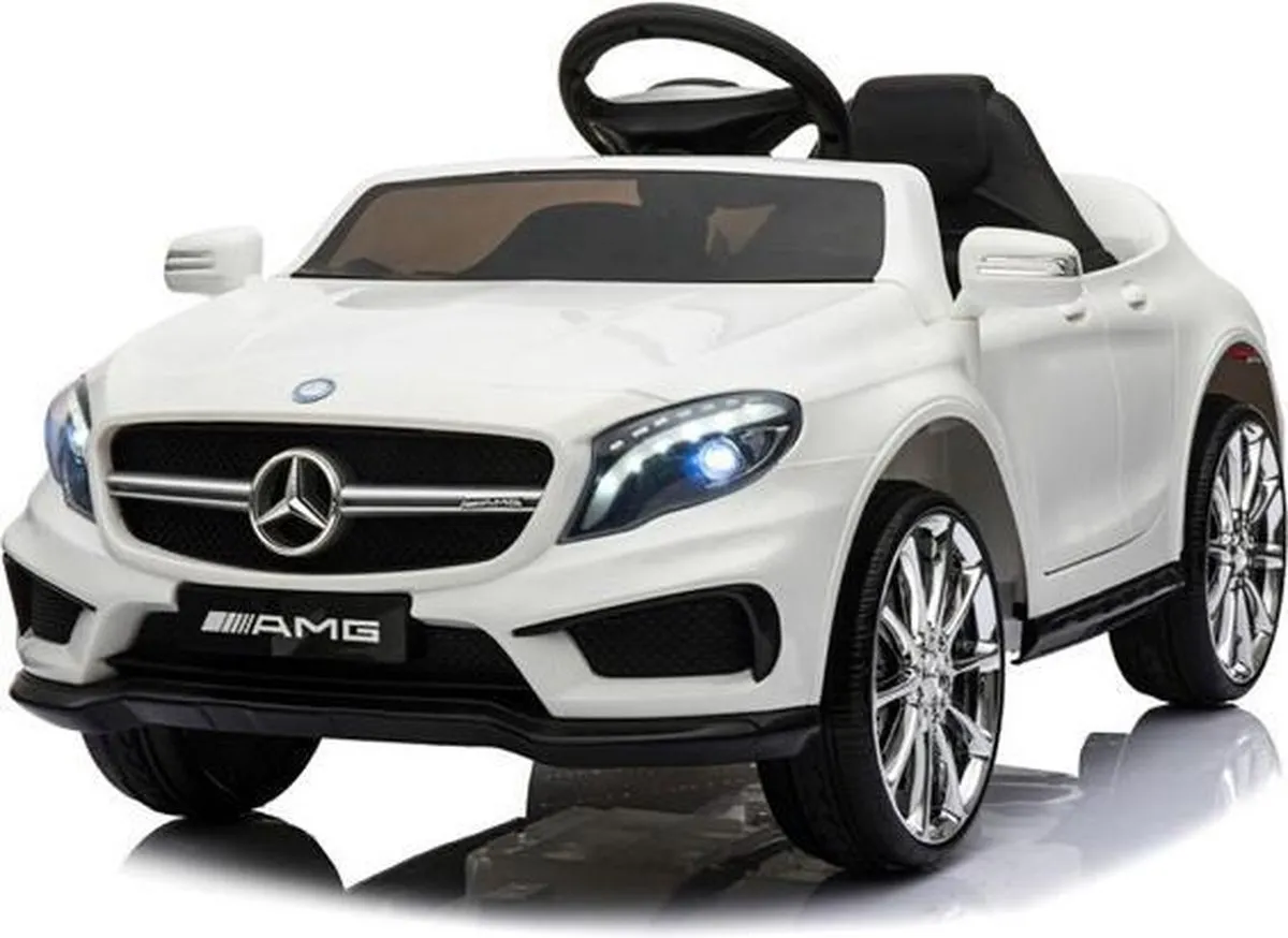 Mercedes-Benz GLA45 AMG Elektrische Kinderauto 12V - Wit