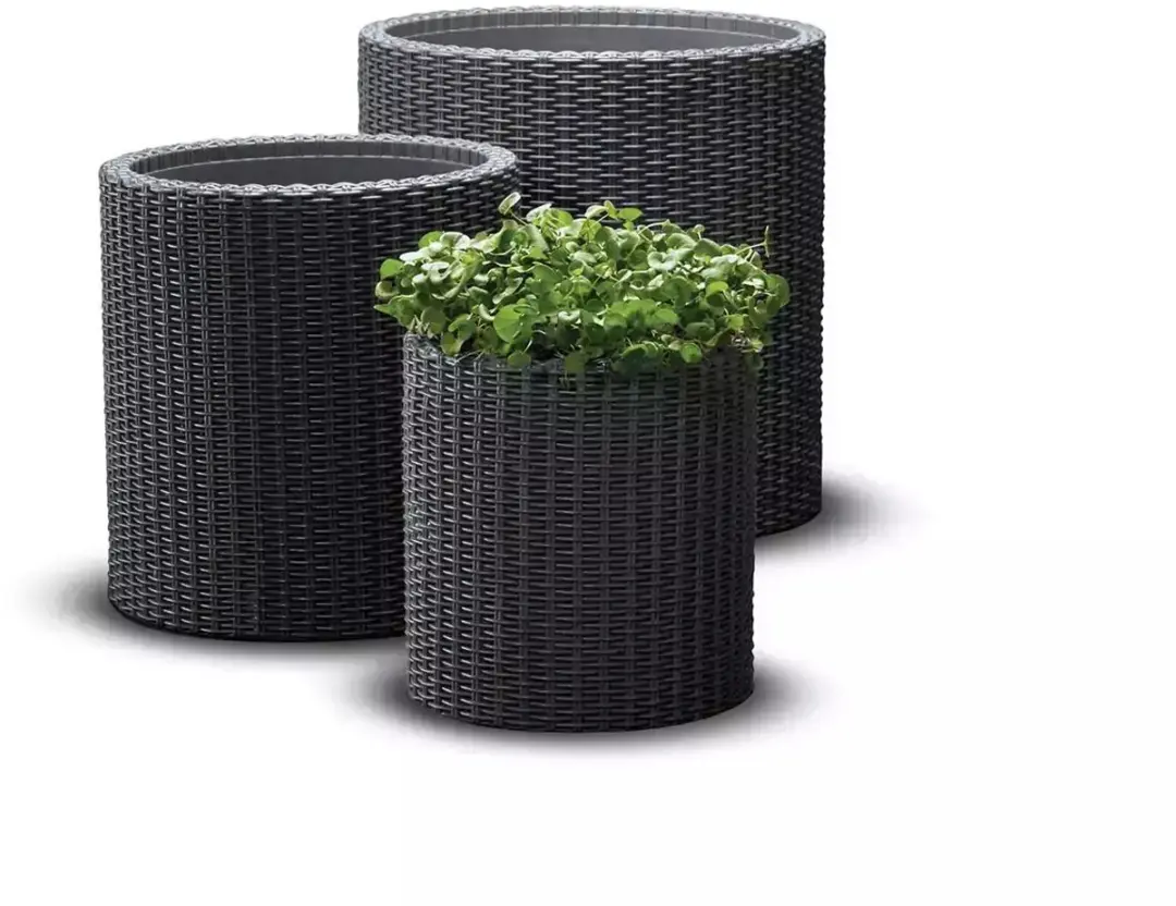 Keter Cylinder Planter Set 3 Stuks