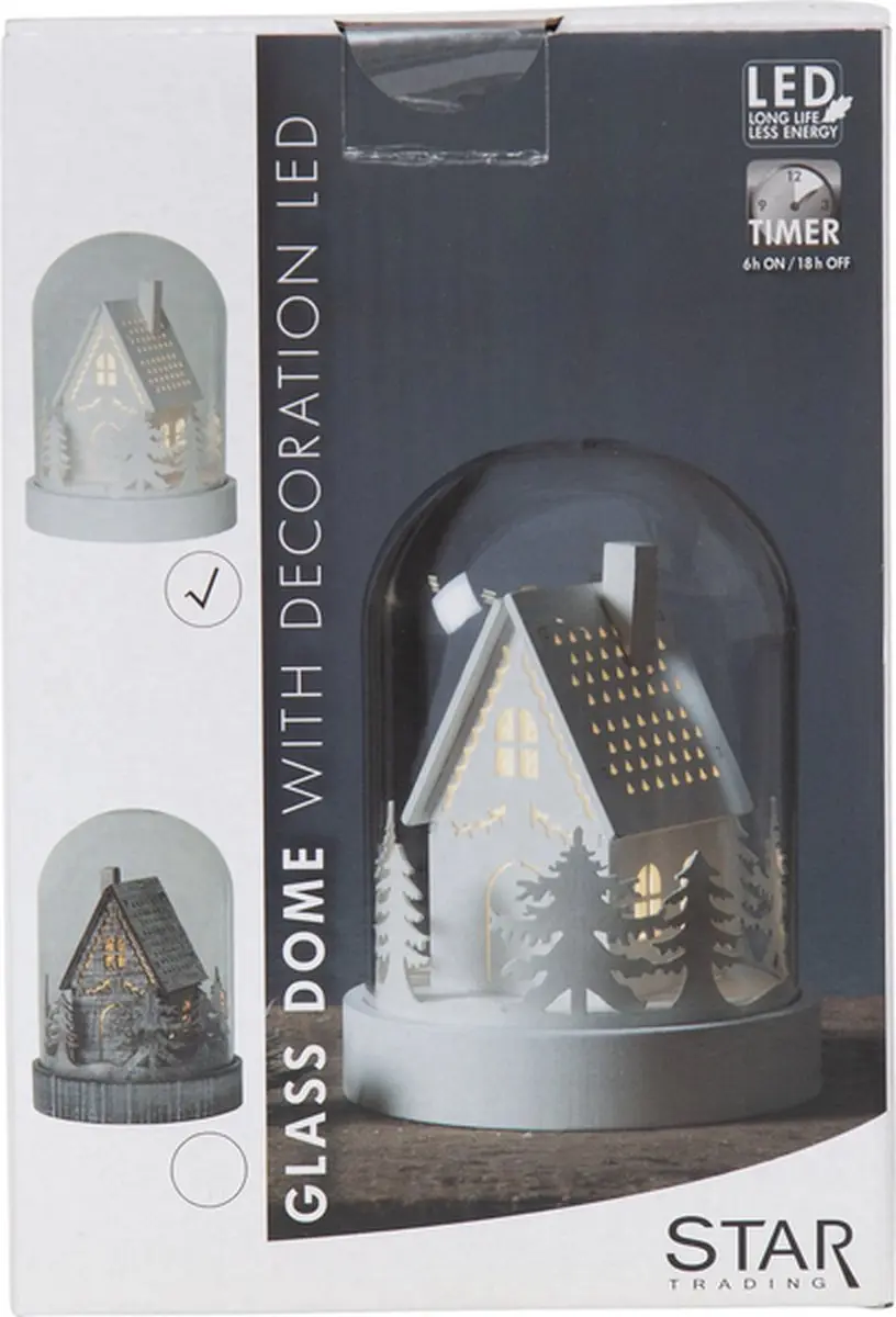Star Trading Kupol Sfeerlamp 17cm - Warm wit - afbeelding 3 van 6