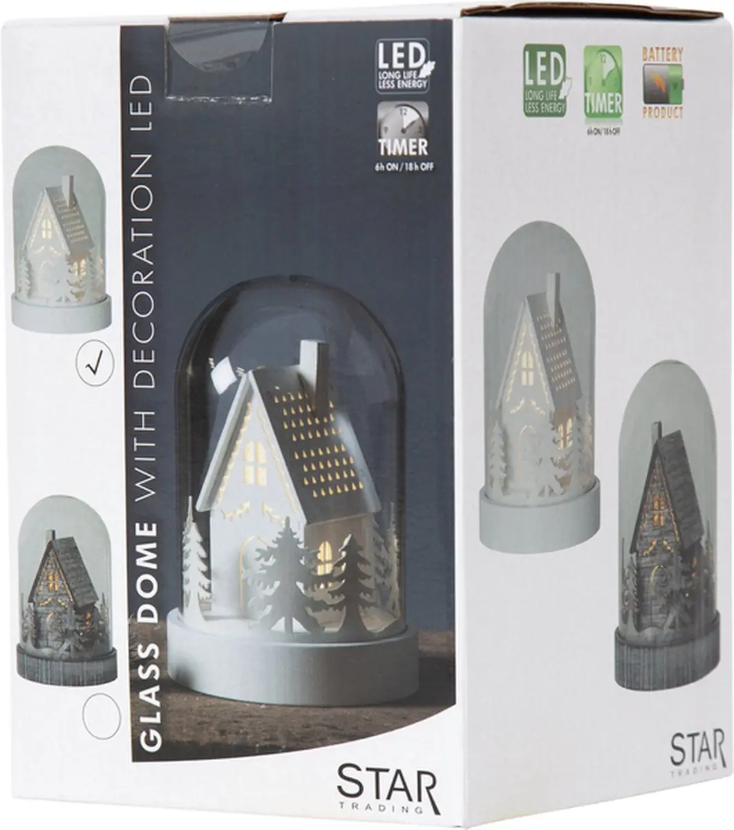 Star Trading Kupol Sfeerlamp 17cm - Warm wit - afbeelding 6 van 6