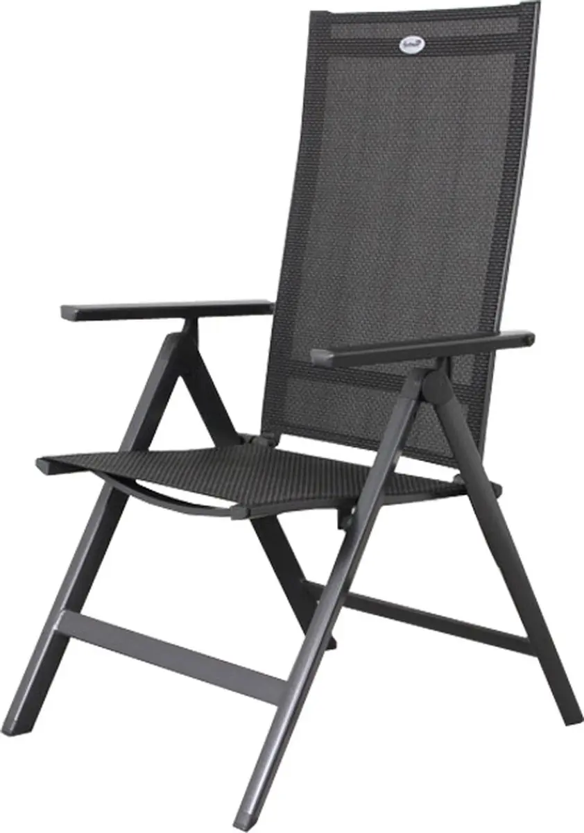 Hartman Aruba Aluminium Tuinstoel - Antraciet Verstelbaar