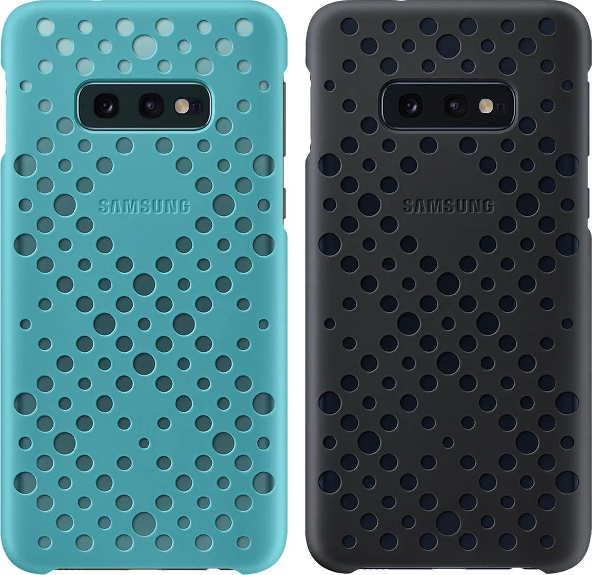 Samsung Galaxy S10e Hoesje - Zwart/Groen - 8801643733841
