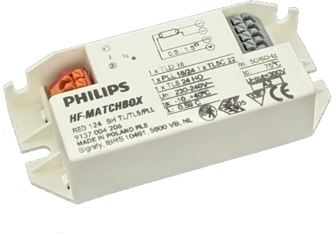 Philips HF-Matchbox Red 124 Voorschakelapparaat - afbeelding 2 van 4