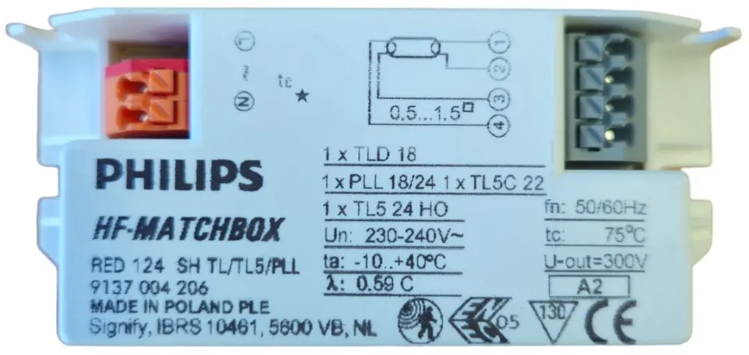 Philips HF-Matchbox Red 124 Voorschakelapparaat