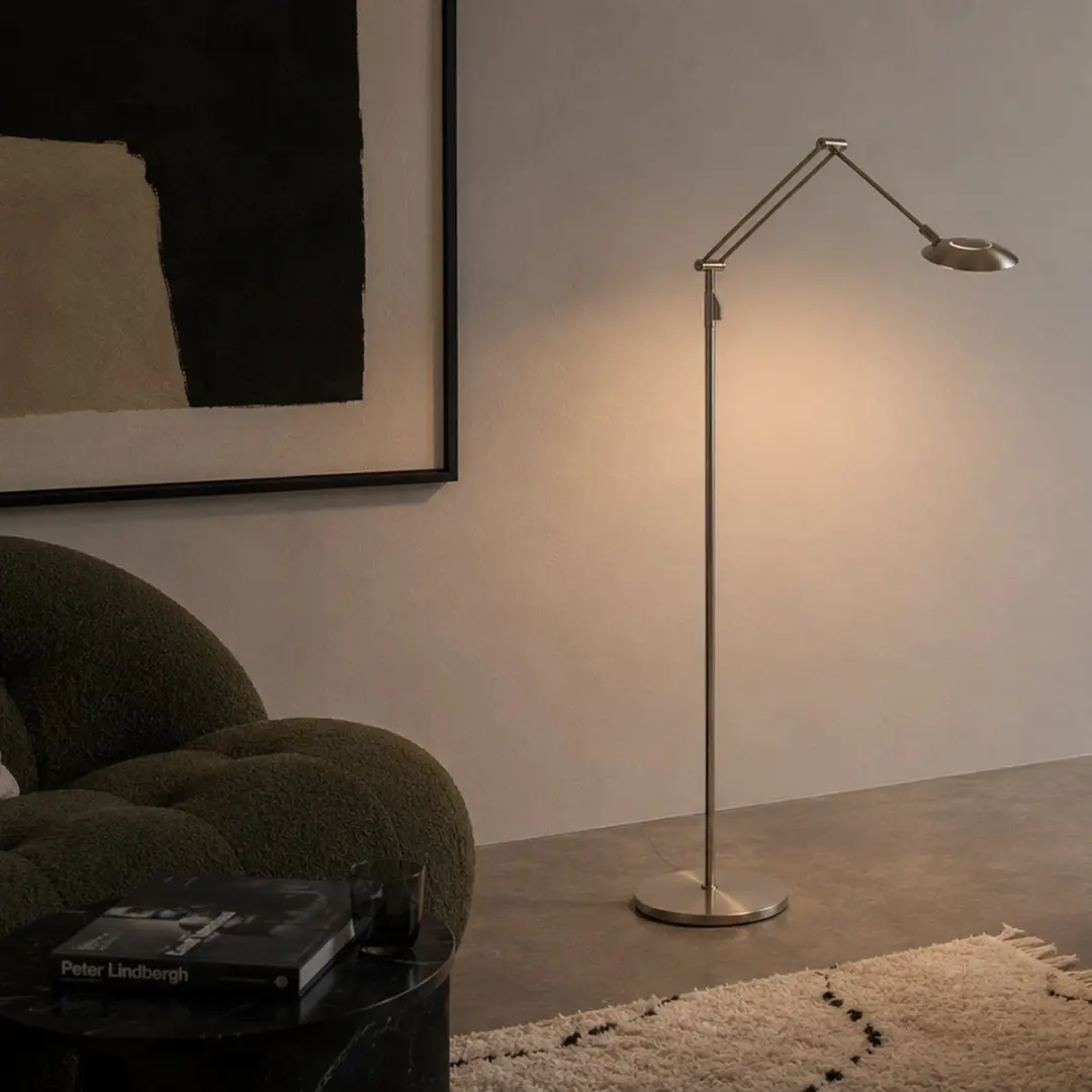 Steinhauer Zenith2 LED Vloerlamp 1-Lamp - Zilver - afbeelding 6 van 6