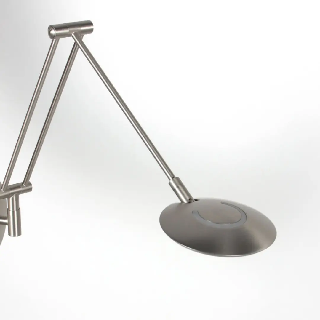 Steinhauer Zenith 2 LED Wandlamp - 8W - Staal - afbeelding 4 van 6