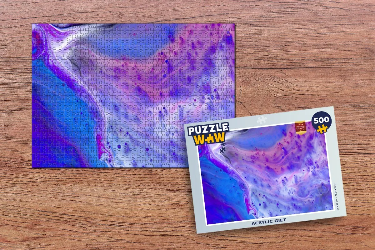PuzzleWow Acrylic Giet Legpuzzel 500 Stuks