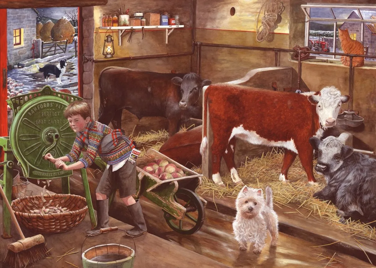 House Of Puzzles HP0456 Winter Feeding - 500 Stuks Puzzel - Multicolor