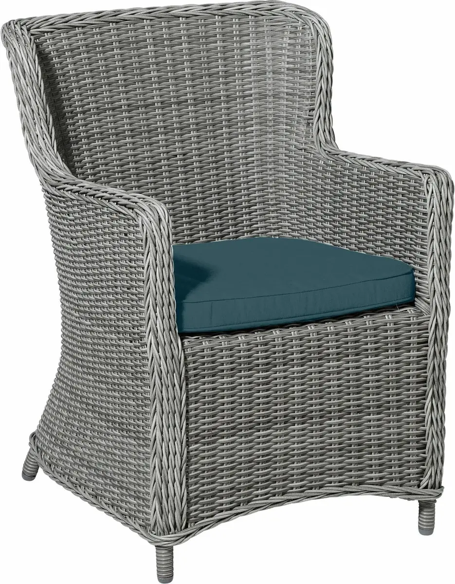 Madison Wicker Tuinkussen Sea blue 48x48cm - afbeelding 3 van 5