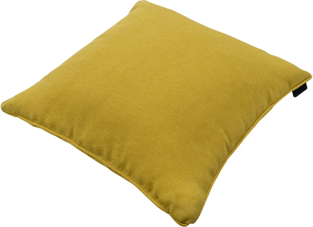 Sierkussen paspel ca.60x60cm Panama mustard