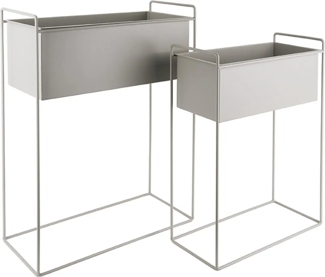 Present Time Essence Plantenpot - IJzer Warm Grijs - 51x24x65cm