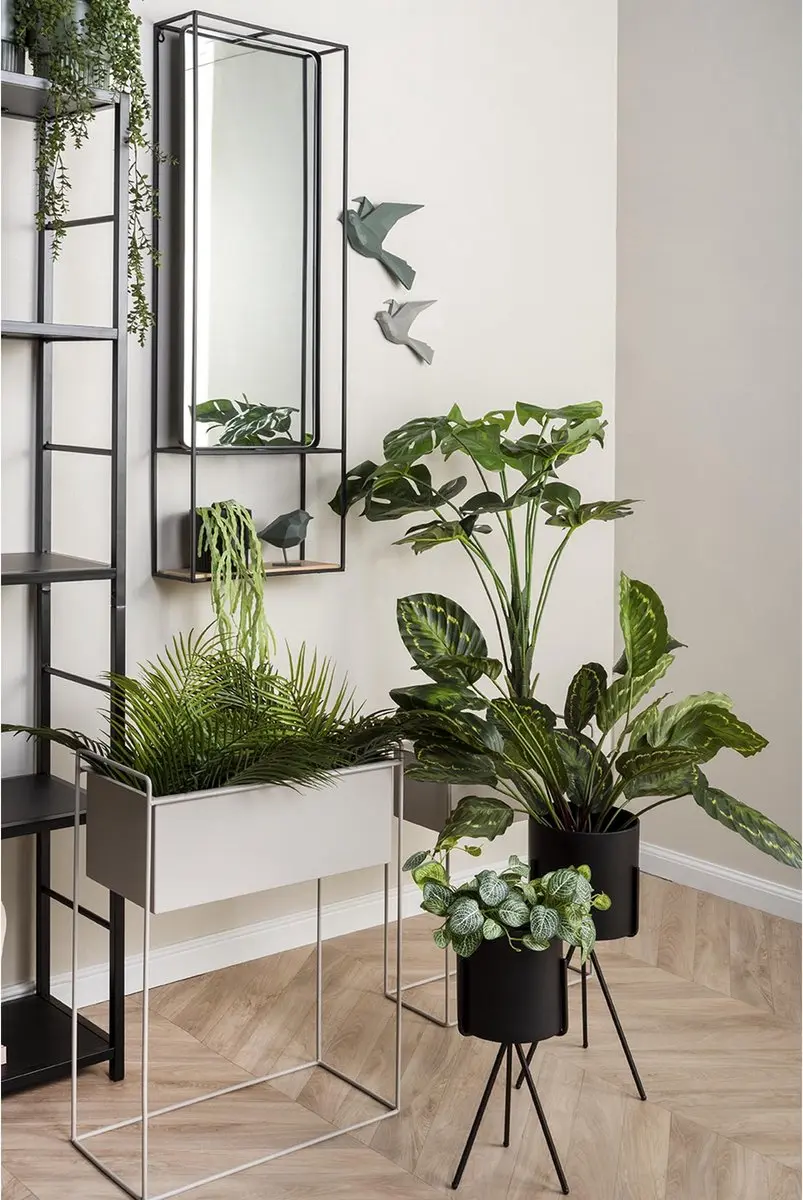 Present Time Essence Plantenpot - IJzer Warm Grijs - 51x24x65cm - afbeelding 5 van 6