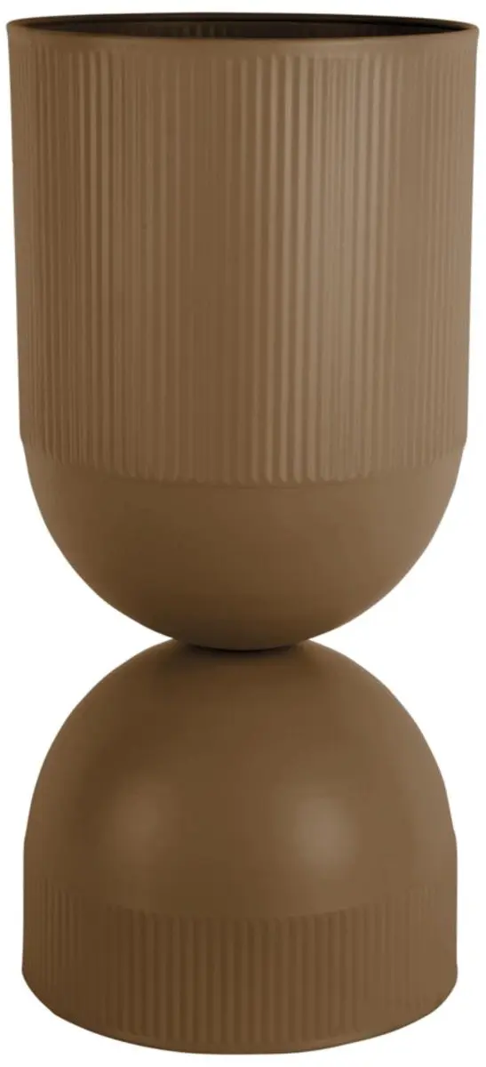 Present Time Bloempot Tonar Xl - Bruin - 25.5x25.5x55cm - Modern