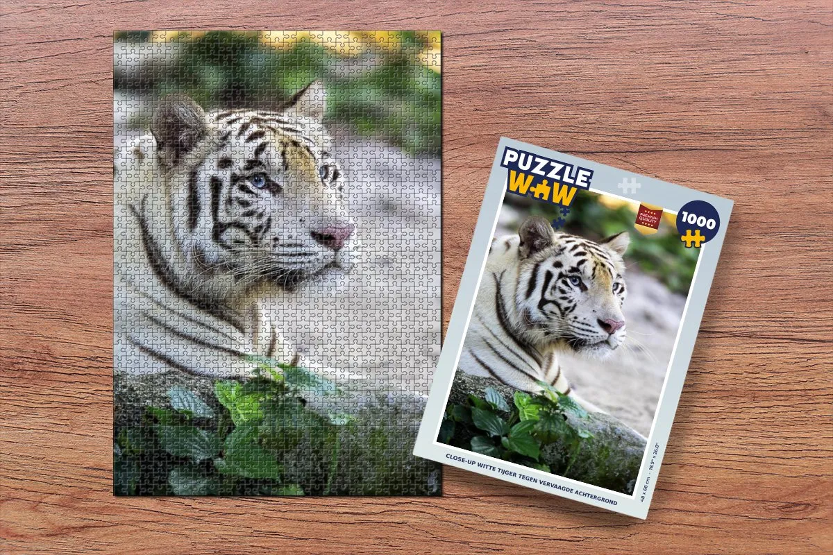 PuzzleWow Tijger Legpuzzel 1000 Stuks - Multicolor