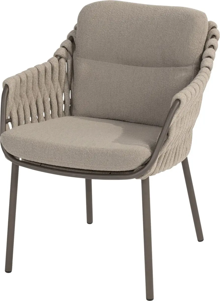 4 Seasons Outdoor Montera Armstoel - Latte - 2 Kussens - afbeelding 2 van 6