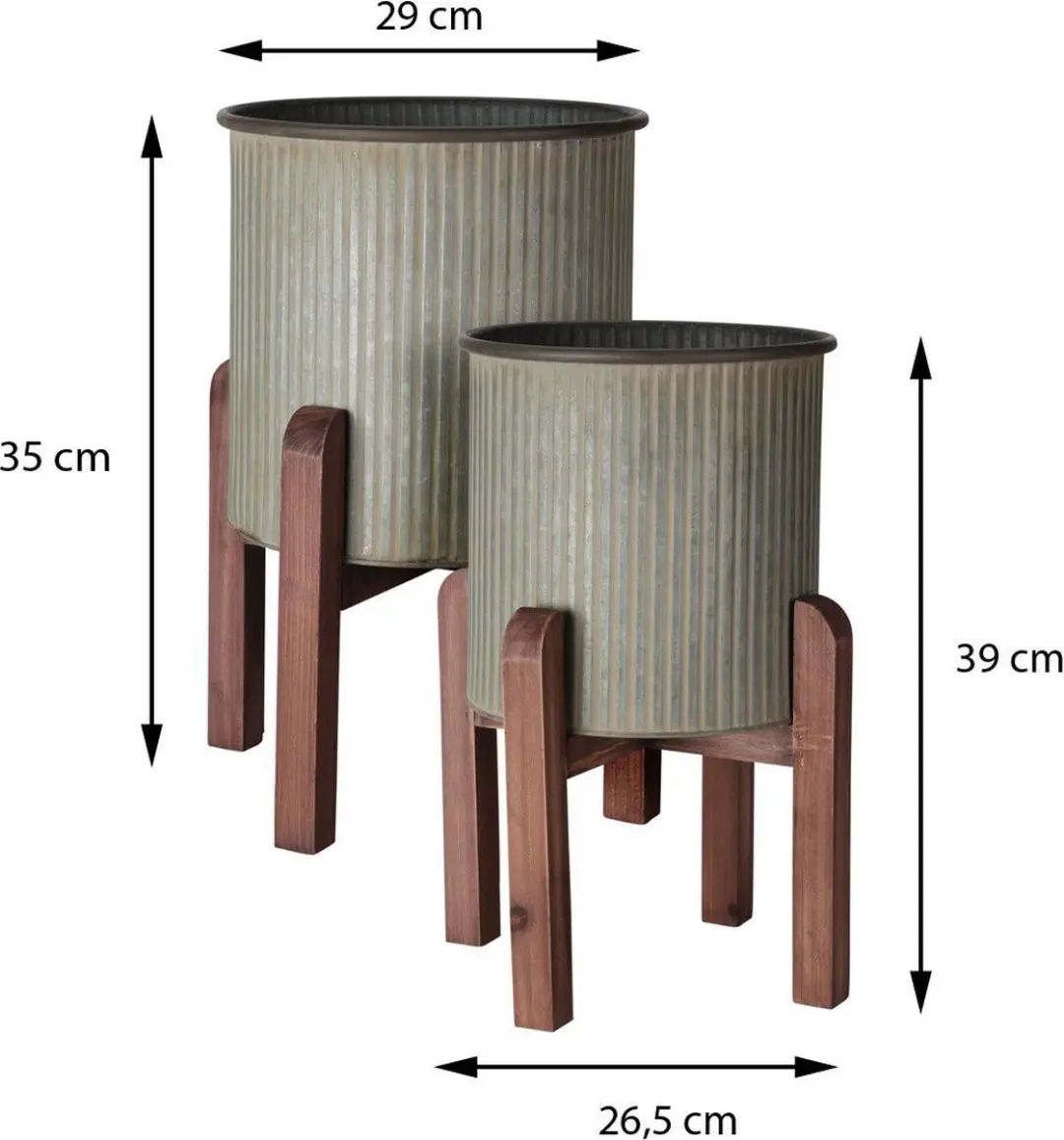 PLANTENBAK GERIBBELD SET 2STS