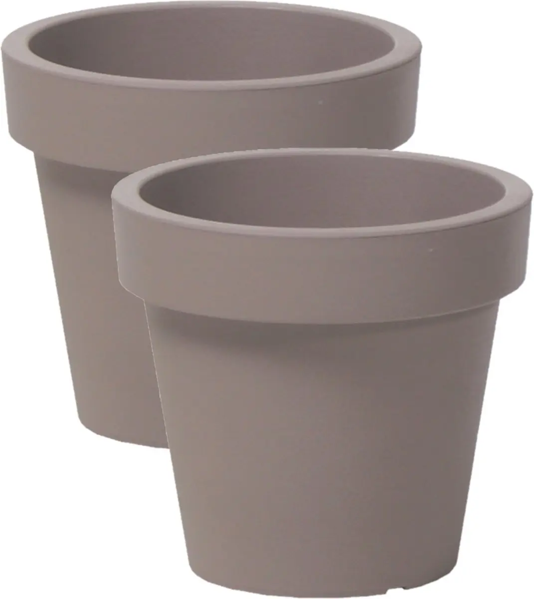 Prosperplast Basic kunststof plantenpot taupe