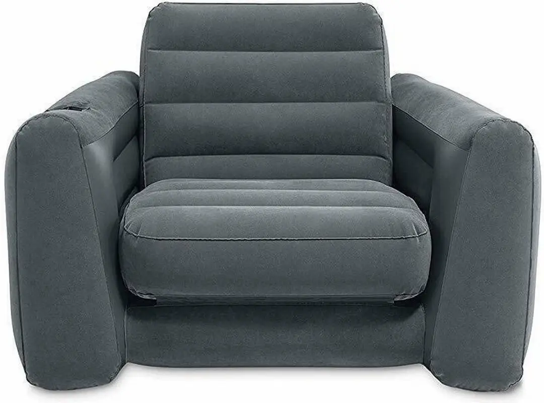 Intex 66551NP Opblaasbare Stoel-Bed 117x224x66 cm Antraciet