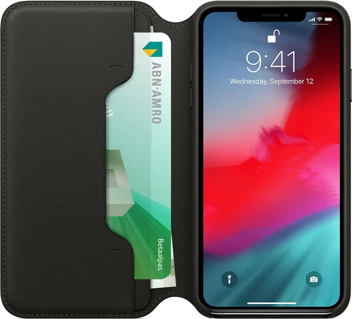 Apple Folio Hoesje MRX22ZM/A - iPhone Xs Max - Zwart