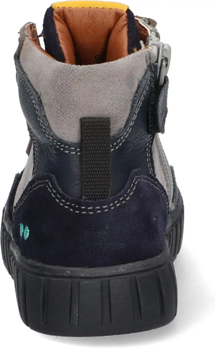 Bink Bont Hoge Sneakers Jongens - Donkerblauw Grijs - afbeelding 5 van 6