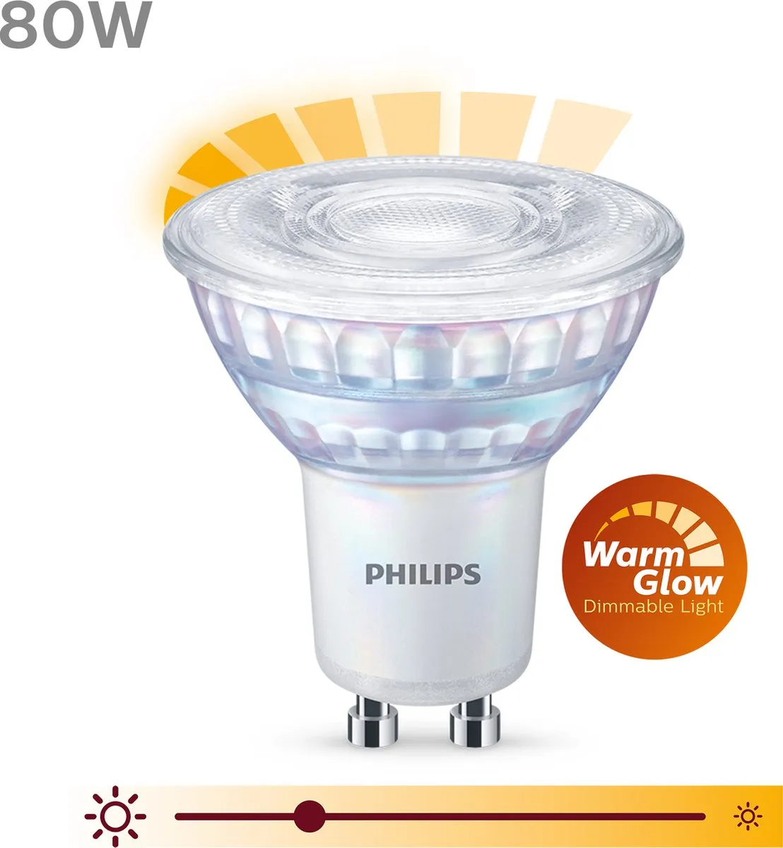 Philips LED Spot GU10 6.2W - Warmwit 2700K