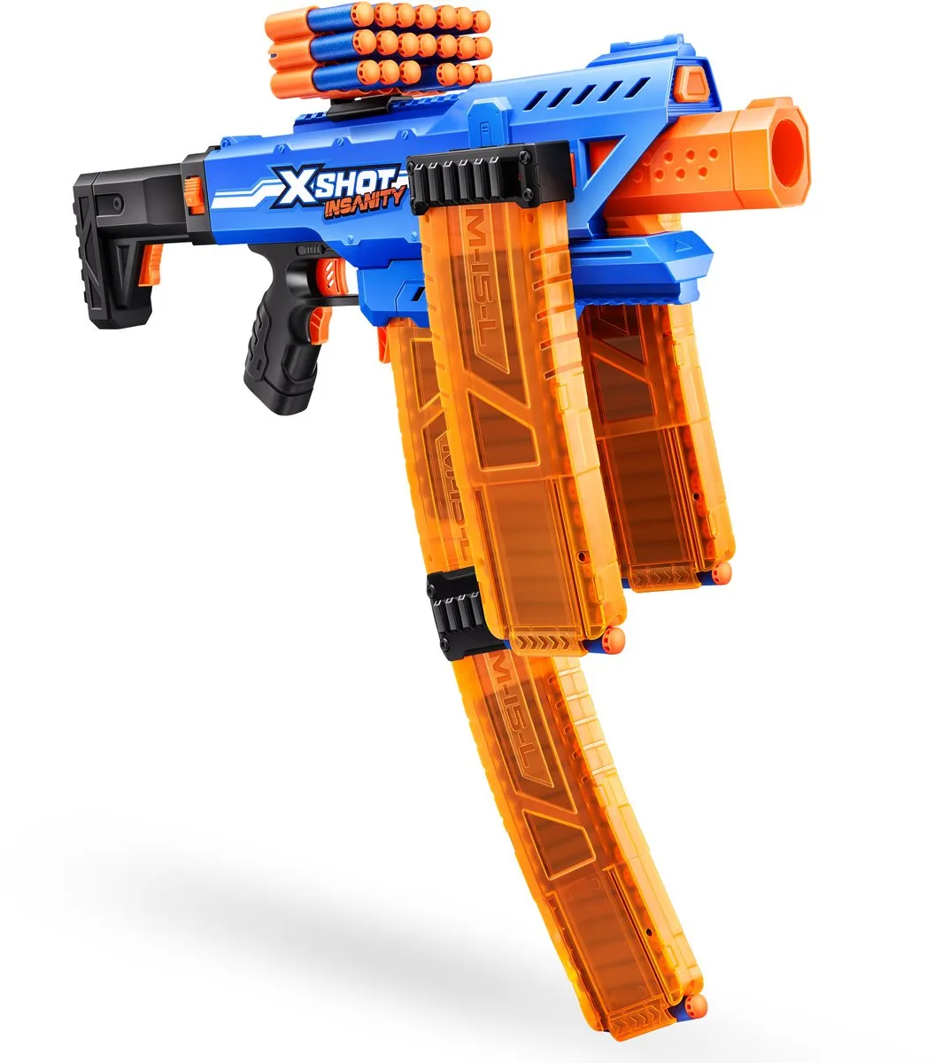 XSHOT Insanity Clip Mania Zuru - 72 Dartpijlen - Meerkleurig