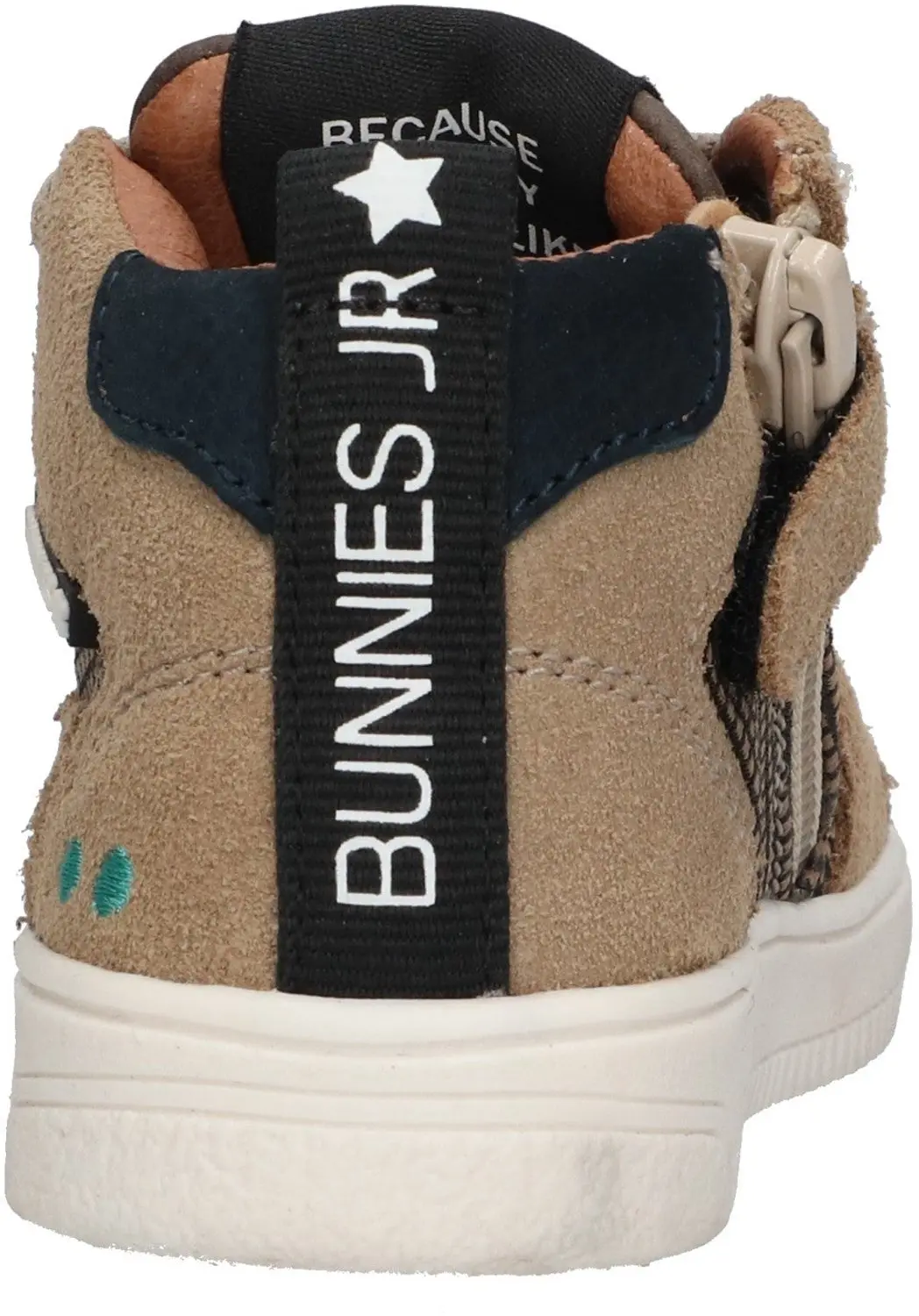 BunniesJR Moos Mellow Hoge Sneakers - Bruin - afbeelding 4 van 6