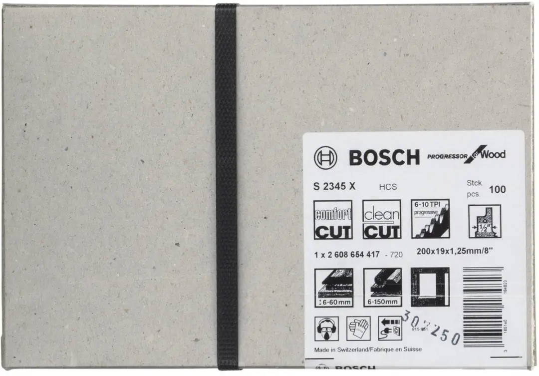 Bosch S 2345 X Reciprozaagbladen Hout - 100 Stuks - afbeelding 4 van 6