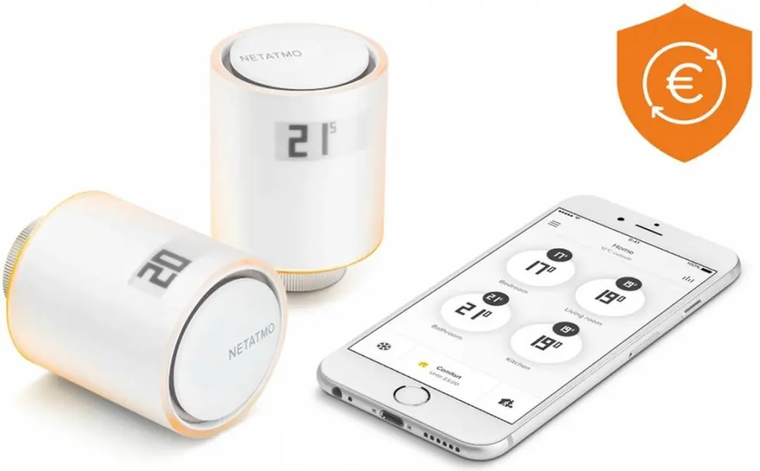 Netatmo Slimme Radiatorknoppen Starterpack - 3-delig Wit - afbeelding 4 van 6