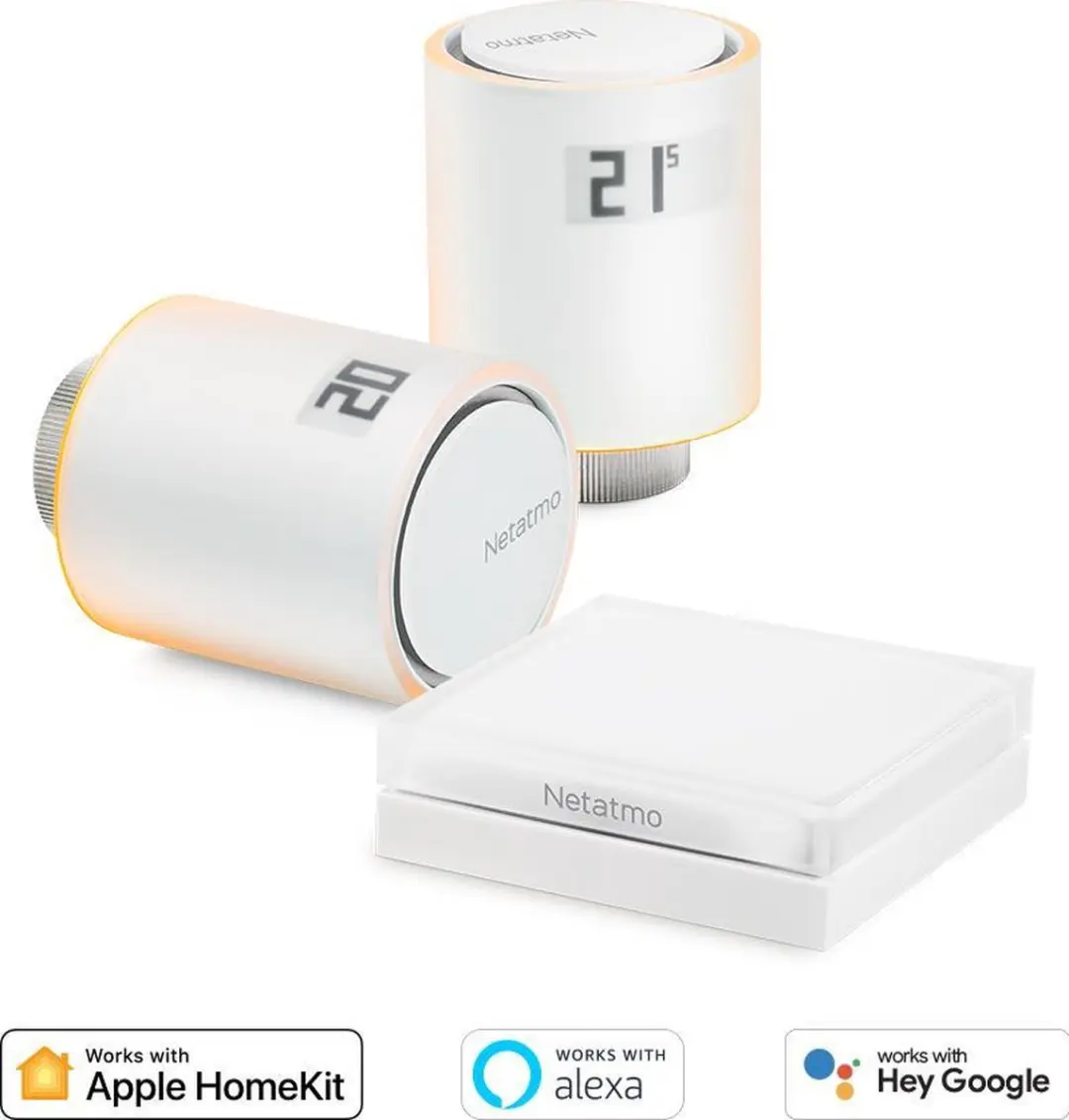 Netatmo Slimme Radiatorknoppen Starterpack - 3-delig Wit - afbeelding 3 van 6