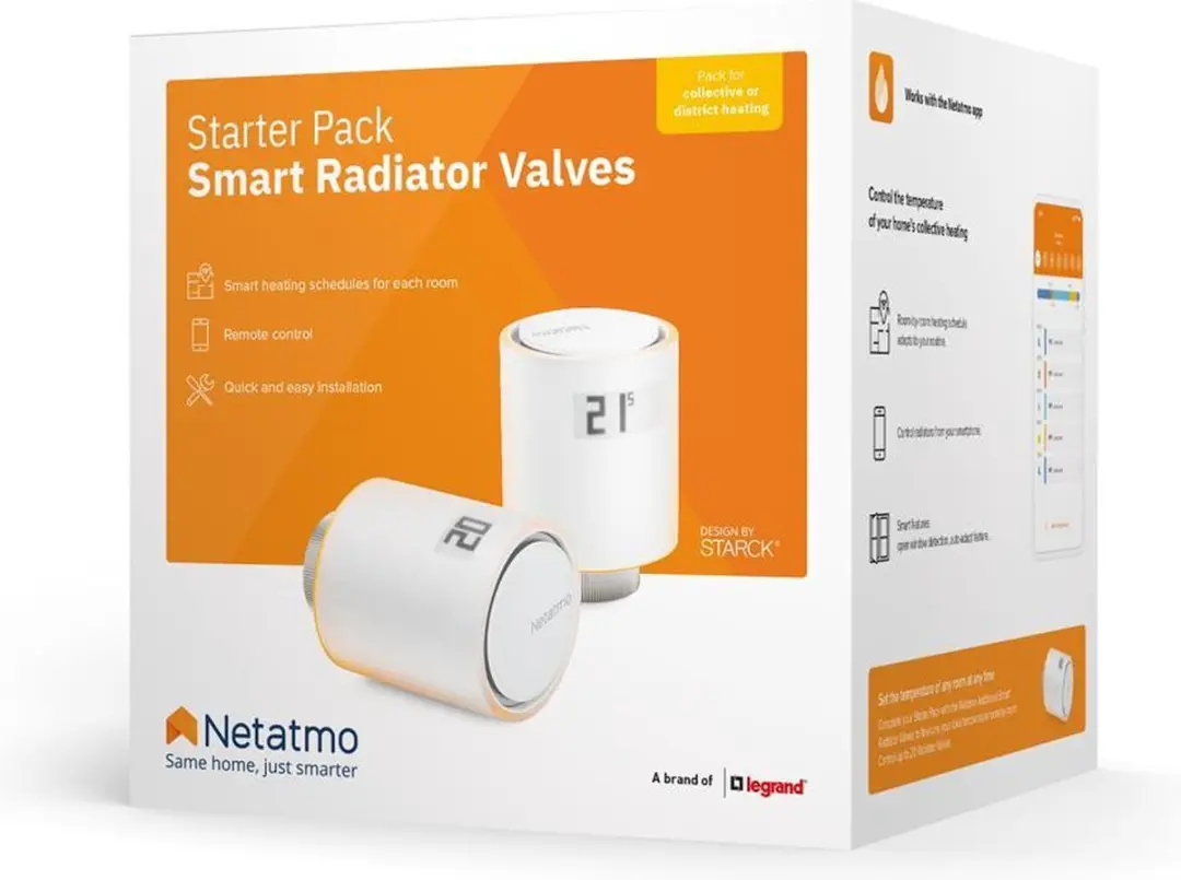 Netatmo Slimme Radiatorknoppen Starterpack - 3-delig Wit - afbeelding 5 van 6