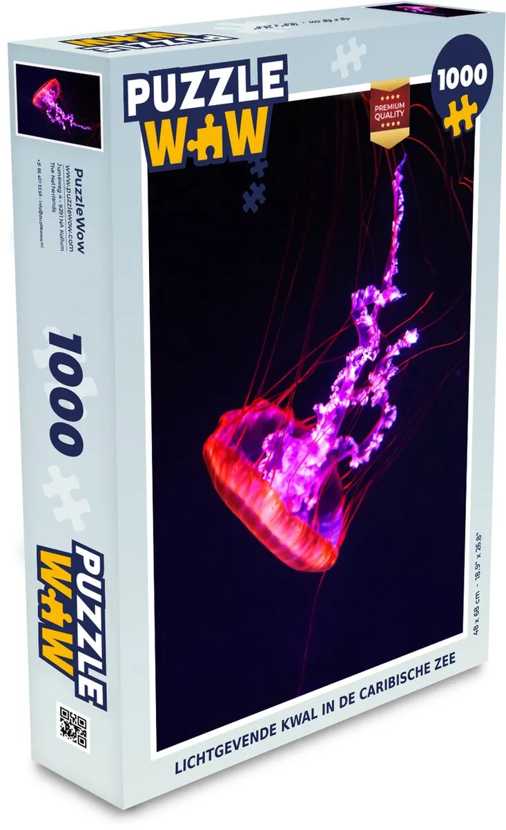PuzzleWow Lichtgevende Kwal Puzzel 1000 Stuks