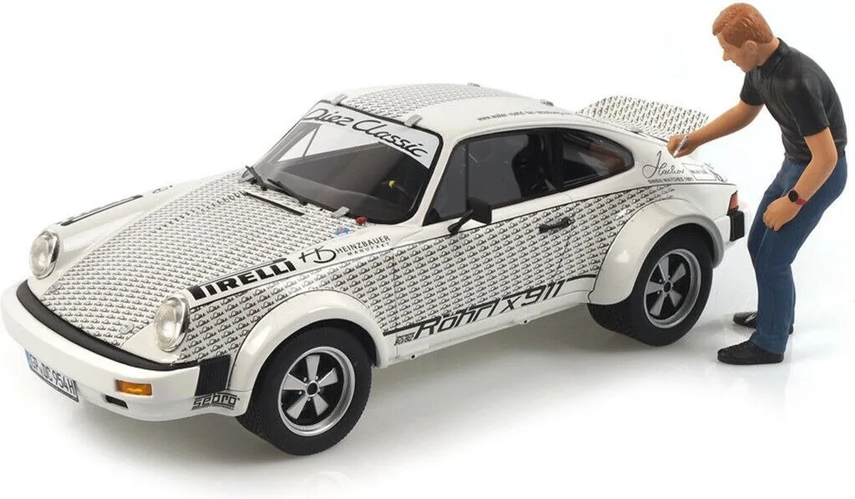 Porsche 911 'Röhrl x 911' Figur 1:18 - Schuco - Wit