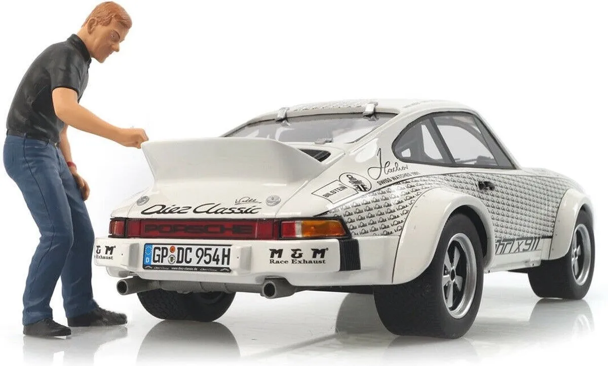 Porsche 911 'Röhrl x 911' Figur 1:18 - Schuco - Wit
