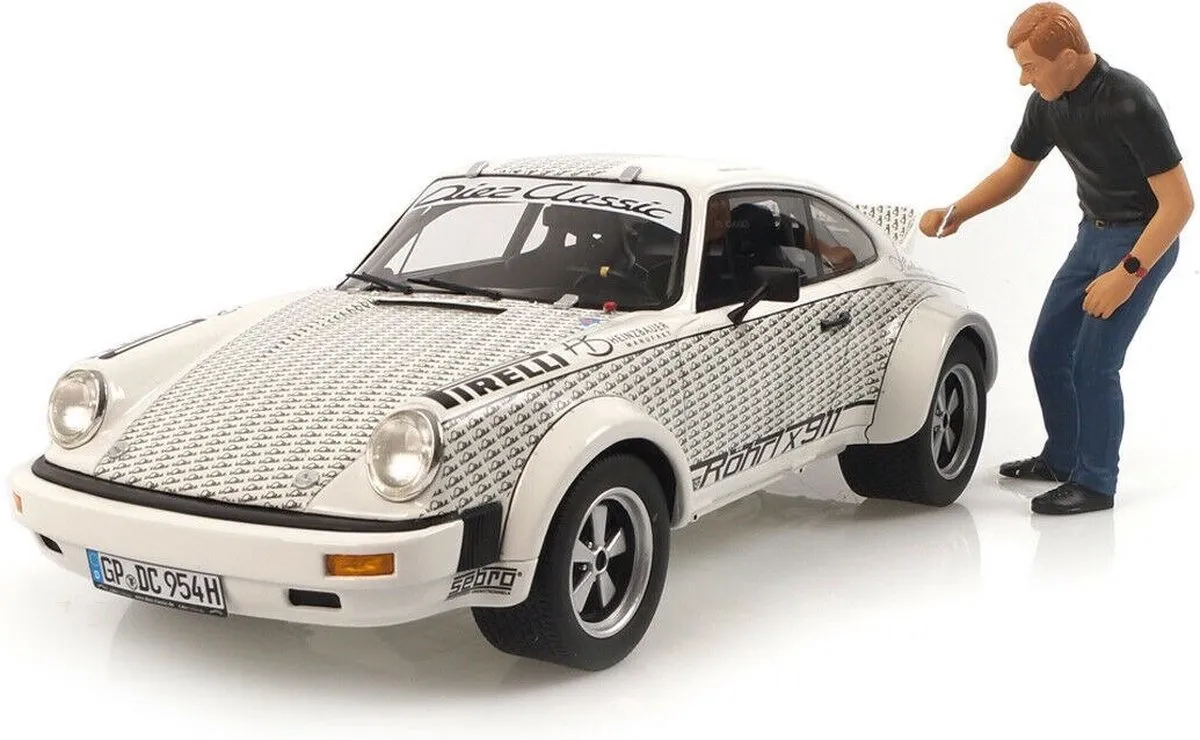 Porsche 911 'Röhrl x 911' Figur 1:18 - Schuco - Wit