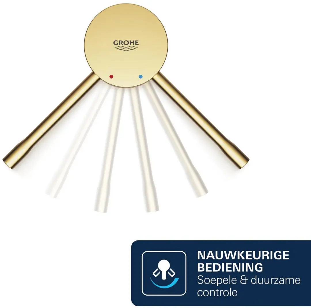 GROHE Essence New Wastafelmengkraan 23590GN1 - Lage uitloop - Mat Goud - afbeelding 5 van 6