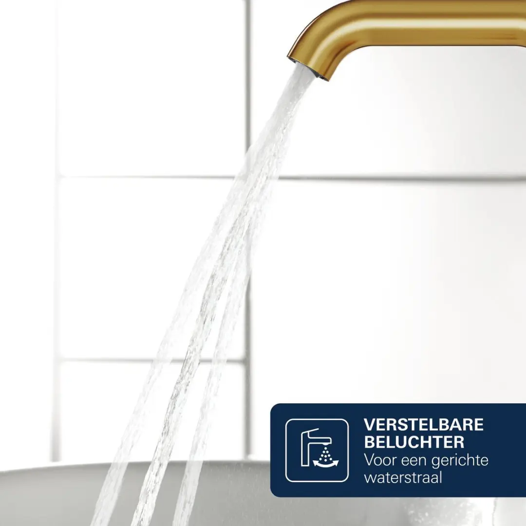 GROHE Essence New Wastafelmengkraan 23590GN1 - Lage uitloop - Mat Goud - afbeelding 4 van 6