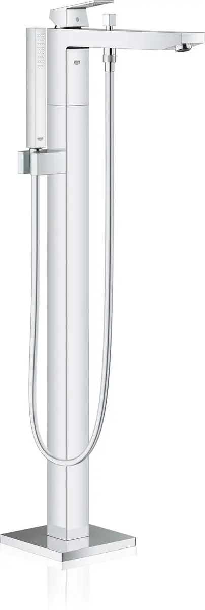 GROHE Eurocube Freestander badkraan met omstel met douchehouder met handdouche e