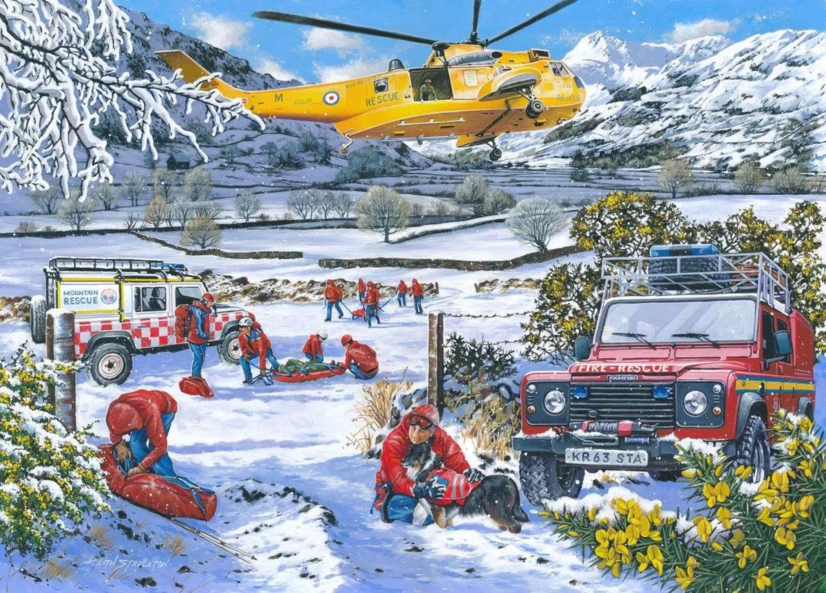 House Of Puzzles Mountain Rescue Puzzel 1000 Stuks HP0533 - Multicolor