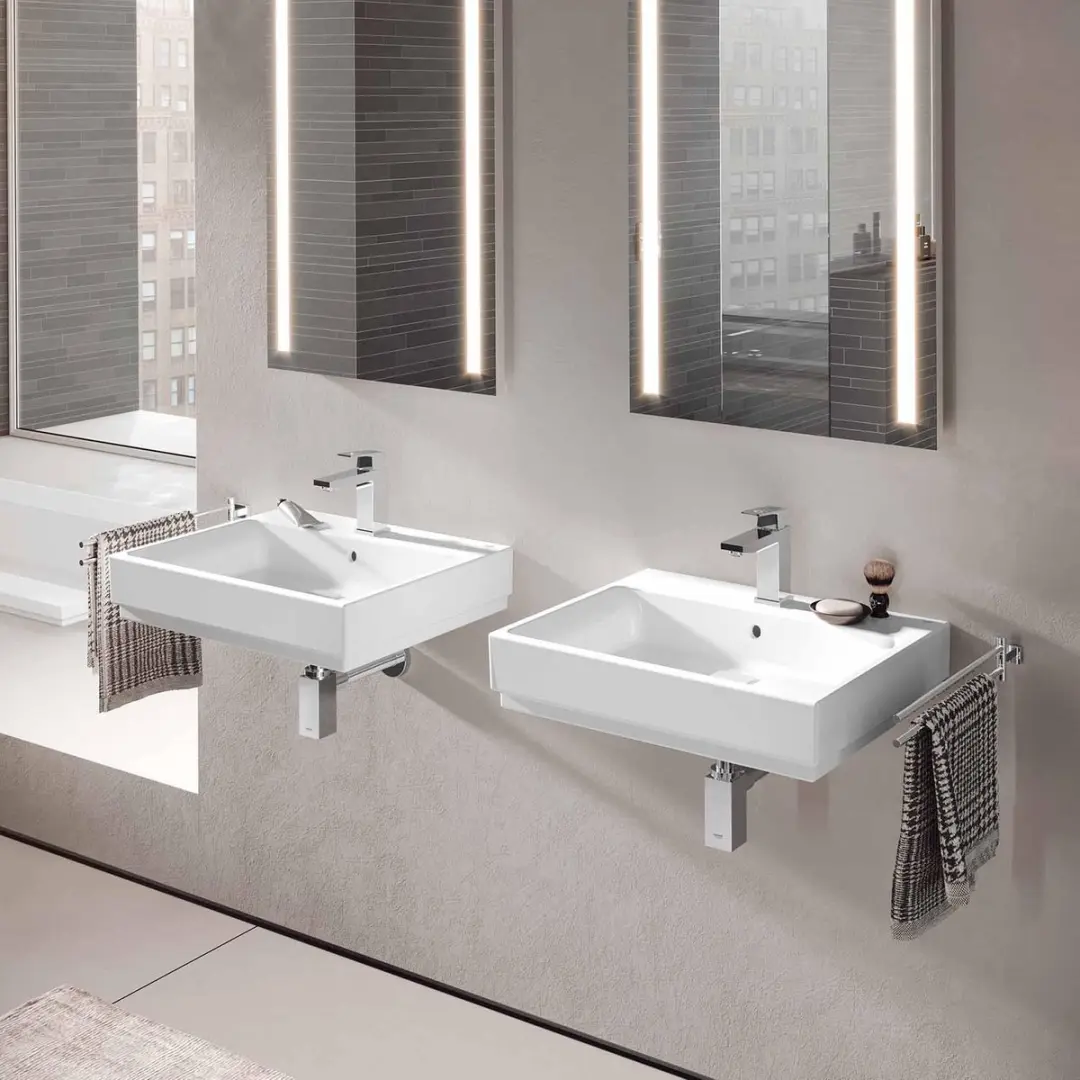 Grohe Cube Keramische Wastafel 60x49cm Wit - afbeelding 4 van 6